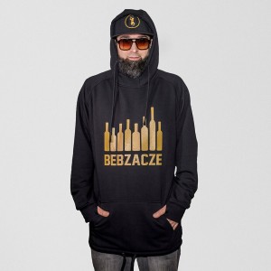 Bluza Bebzacze Bottletude [Long hoodie] Czarne Złoto